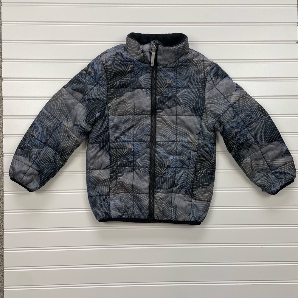 Gerry boys gray/black/blue print inner jacket only for 3-in-1 system XS 5/6